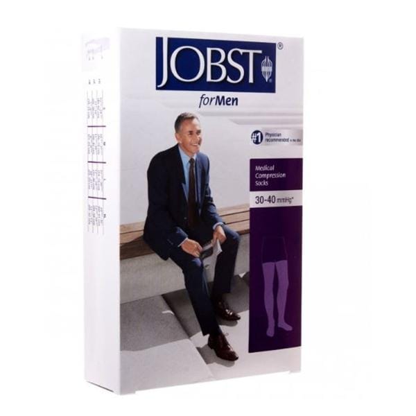 Jobst forMen Compression Socks Thigh High Large Black