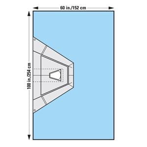 Orthoarts 100x60" Sterile Arthroscopy Drape Fenestrated