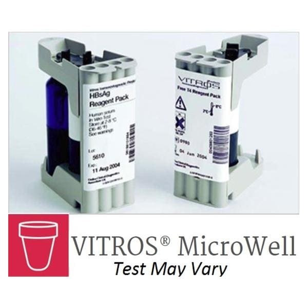 VITROS Microwell Anti-HCV Reagent Test 18.2/20.6mL f/ VITROS 100 Count 100/Bx