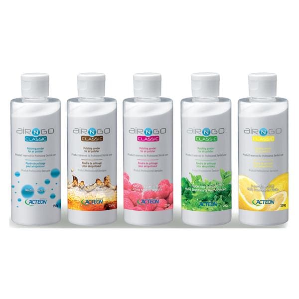 Air N Go Classic Air Polishing Powder 250 Gm Bottle Variety 4/Bx