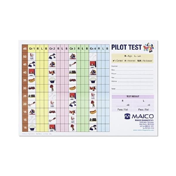 Score Pad For Pilot Audiometer Test Ea