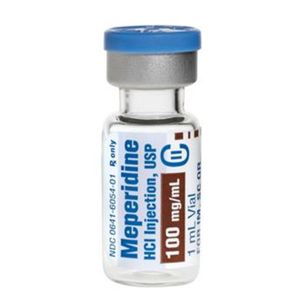 Meperidine Injection SDV 100mg/mL 1mL Sterile 25/Bx - Henry Schein Special  Markets