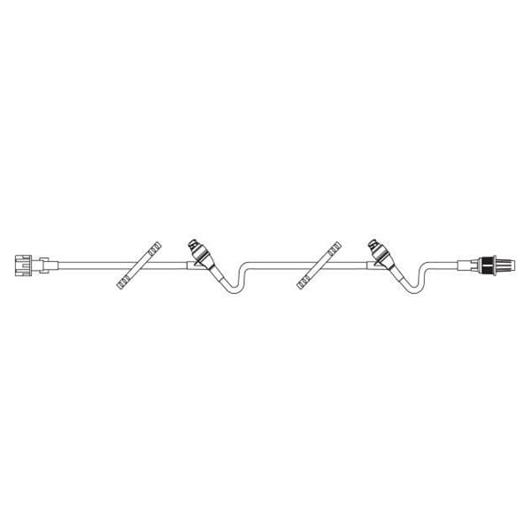 IV Extension Set 20" Male Luer Lock Adapter/Retractable Collar 48/Ca