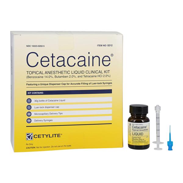 Cetacaine Topical Anesthetic Liquid Clinical Kit Ea