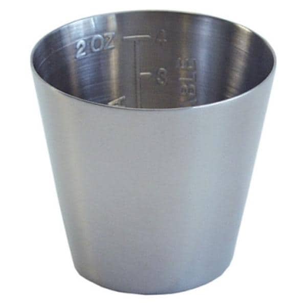 Medicine Cup Stainless Steel Silver 2x1.75"