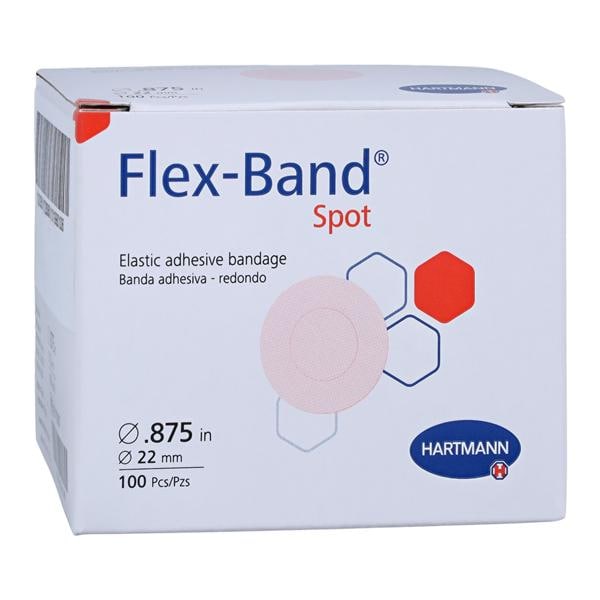 Flex-Band Spot Bandage Fabric 7/8" Flesh Sterile 100/Bx