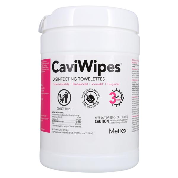 CaviWipes Surface Disinfectant Large Canister 220/Cn, 12 CN/CA