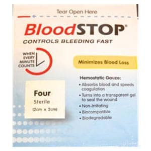 BloodStop Cotton Gauze Pad 2x2cm Sterile Mini Pad Adhesive LF