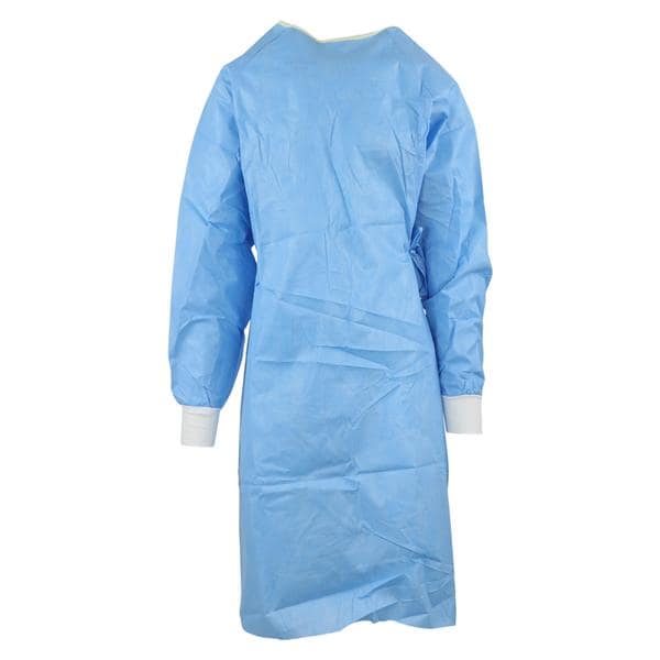 Evolution 4 Non Reinforced Surgical Gown SMS Fbrc Std / Lg Blu/Ylw Nckbnd Ea