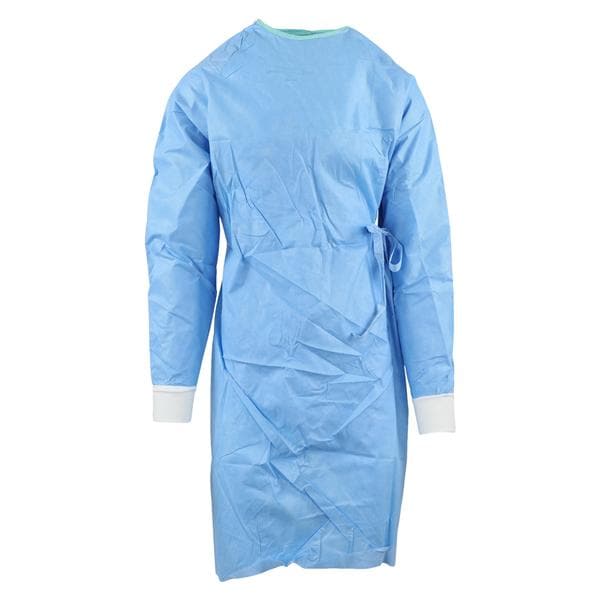 Ultra Disposable Surgical Gown SMS Fabric Size Small Blue / Green 30/Ca