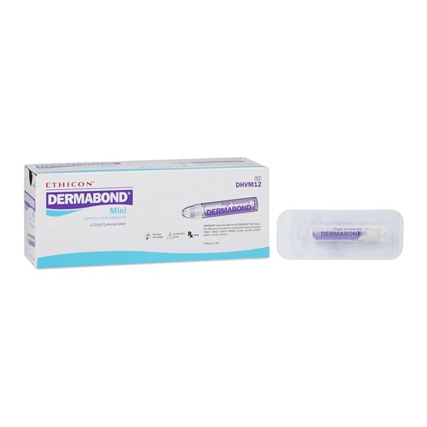 .com: Ethicon DERMABOND Mini Topical Skin Adhesive, DHVM12, 0.36 mL  Ampule of High-Viscosity Skin Adhesive, Medical Supplies : Industrial &  Scientific