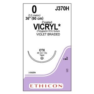 Vicryl Suture 0 36" Polyglactin 910 Braid CTX Violet 36/Bx