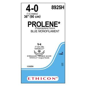 Prolene Suture 4-0 36" Polypropylene Monofilament V-4/V-4 Blue 36/Bx