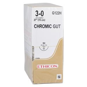 Suture 3-0 27" Chromic Gut Monofilament SH Brown 36/Bx