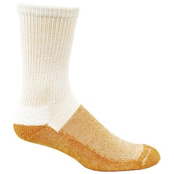 Copper Sole Premium Compression Socks Crew Length XL Men 12-14 White