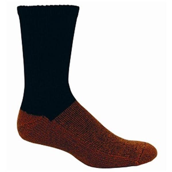 Copper Sole Premium Compression Socks Crew Length XL Men 12-14 Black