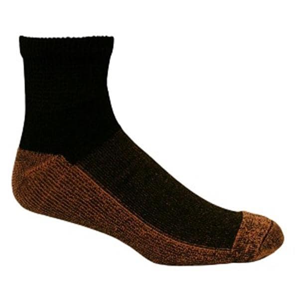 Copper Sole Premium Compression Socks Large Women 8-12 Black