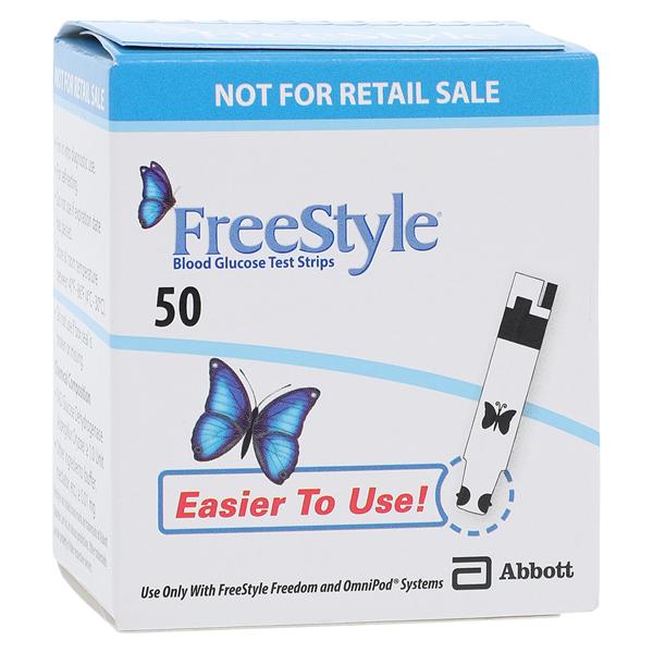 FreeStyle Blood Glucose Test Strip CLIA Waived 50/Bt