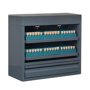 CAD/CAM Block Locker Storage Cabinet Small Grey / Teal Ea