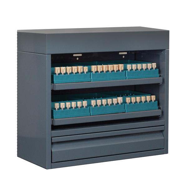 CAD/CAM Block Locker Storage Cabinet Small Grey / Teal Ea