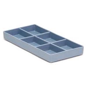 Cabinet Tray 7 7/8 in x 3 3/4 in x 3/4 in Size 20 Blue Ea