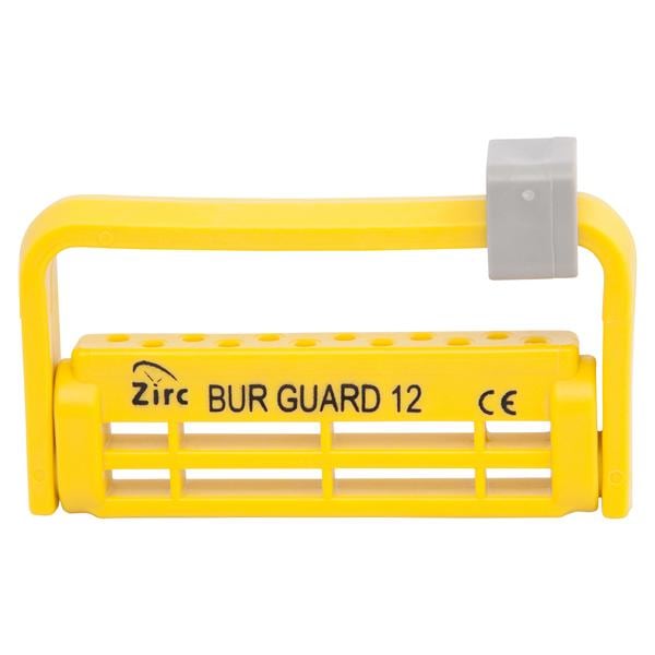 Steri-Bur Guard Bur Block Antimicrobial Microban 12 Hole Neon Ylw Dtchbl Lid Ea