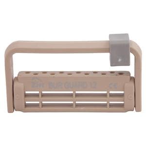 Steri-Bur Guard Bur Block Antimicrobial Microban 12 Hole Beige Detachable Lid Ea