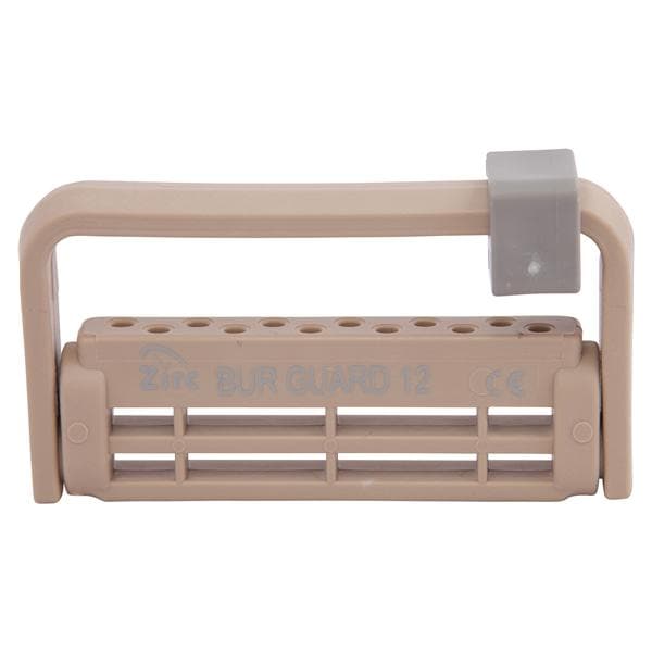 Steri-Bur Guard Bur Block Antimicrobial Microban 12 Hole Beige Detachable Lid Ea