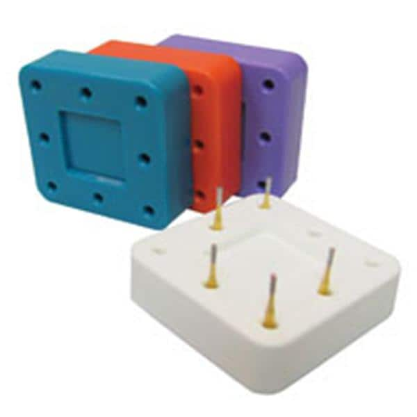 Bur Block Magnetic Microban 8 Hole Blue Ea