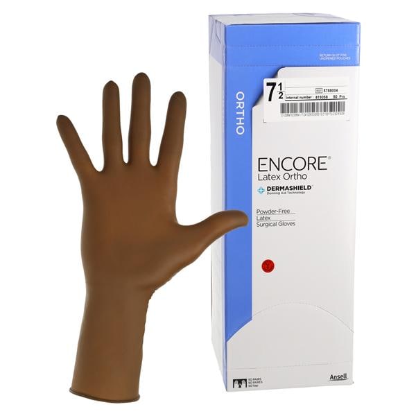 Encore Orthopaedic Surgical Gloves 7.5 Brown