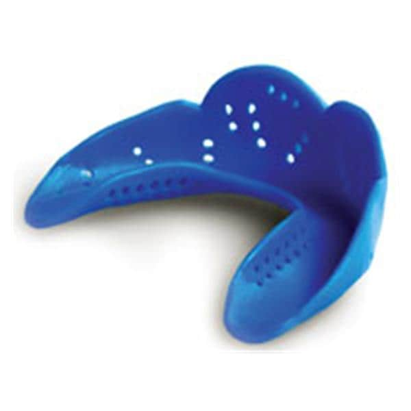 SISU Junior Mouth Guard Strapless Electric Blue Ages 7-11 Youth 12/Bx