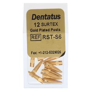 Surtex Posts Gold Plated Refill Short S6 1.8 mm 12/Bx
