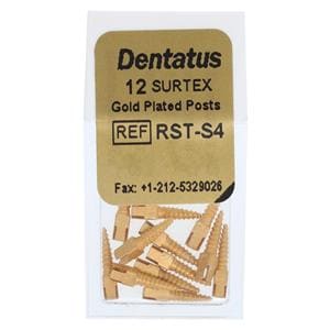 Surtex Posts Gold Plated Refill Short S4 1.5 mm 12/Bx