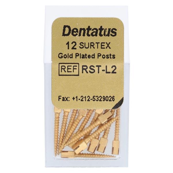 Surtex Posts Gold Plated Refill Long L2 1.2 mm 12/Bx
