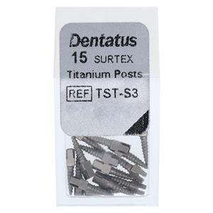 Surtex Posts Titan Refill 7.8 mm 1.35 mm Parallel Sided & Tapered End S3 12/Bx