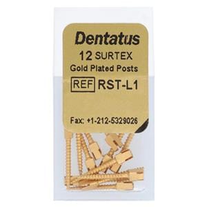 Surtex Posts Gold Plated Refill Long L1 1.05 mm 12/Bx