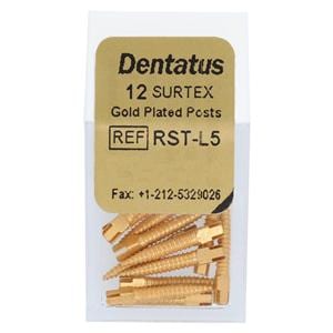 Surtex Posts Gold Plated Refill Long L5 1.65 mm 12/Bx