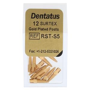 Surtex Posts Gold Plated Refill Short S5 1.65 mm 12/Bx