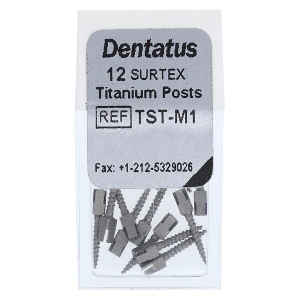Surtex Posts Titanium 1.05 mm Parallel Sided & Tapered End M1 12/Bx
