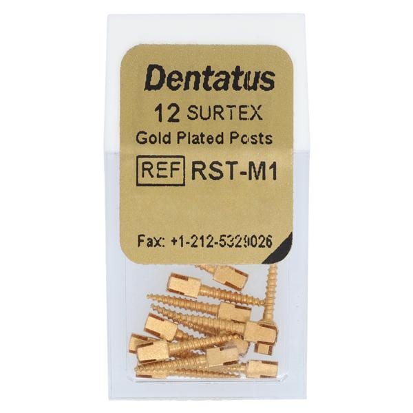 Surtex Posts Gold Plated Medium M1 1.05 mm 12/Bx