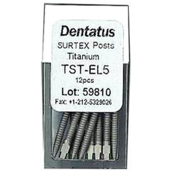 Surtex Posts Titan Refill 14.2 mm 1.65 mm Parallel Sided & Tapered End EL5 12/Bx