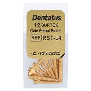 Surtex Posts Gold Plated Refill Long L4 1.5 mm 12/Bx