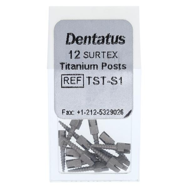 Surtex Posts Titanium 1.05 mm Parallel Sided & Tapered End S1 12/Bx