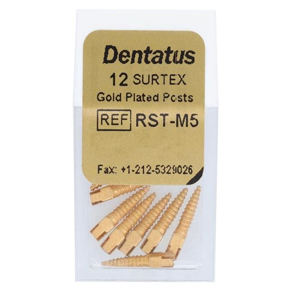 Surtex Posts Gold Plated Refill Medium M5 1.65 mm 12/Bx