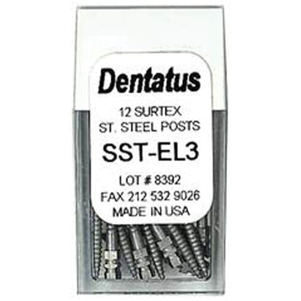 Surtex Posts SS Refill 3 X-Long 1.35 mm Parallel Sided & Tapered End EL3 12/Bx