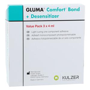 Gluma Comfort Bond + Desensitizer Adhesive 4 mL Bottle Value Pack Ea