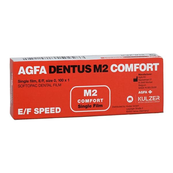 Agfa Dentus Intraoral Film M2-54 0 E/F Speed 100/Bx