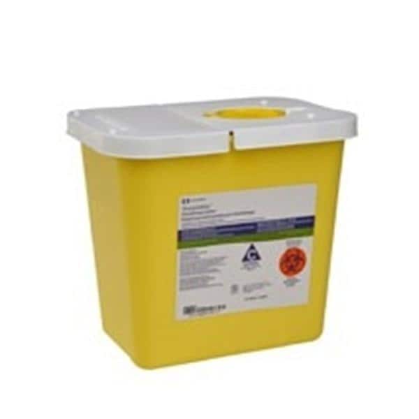 ChemoSafety Chemotherapy Waste Container 2gal Yellow 7.25x10.5x10" Ld Plstc Ea, 20 EA/CA