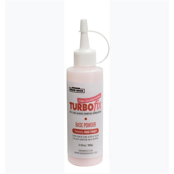 TurboFix Denture Resin Acrylic Reline Base Real Pink #7A 3.5 oz 3.5oz