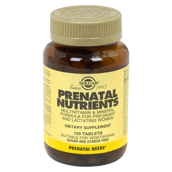 Prenatal Nutrients Supplement Tablets Vegetarian 120/Bt